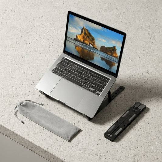 Premium Plastic Laptop Stand – Lightweight & Durable Foldable Laptop Holder, Ergonomic Desk Stand for Laptop, Notebook & MacBook
