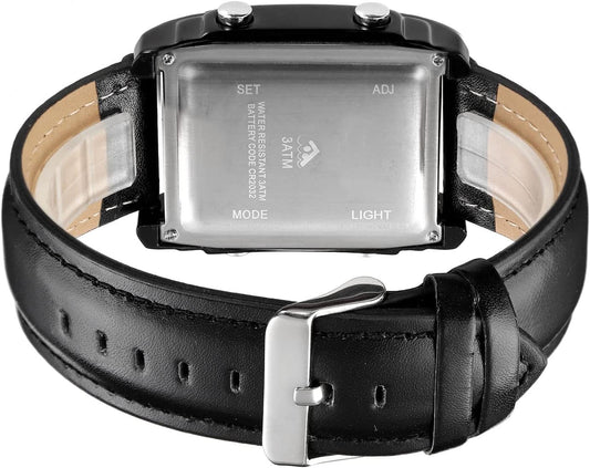 Original Skmei 1868 Boys New Style Design Famous Watch Digital Analog Mens Wrist Watches for Men Luxury Watch - Without Box - Black With Golden Case