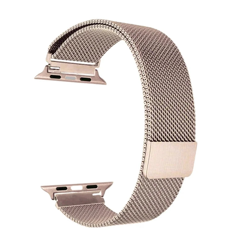 Pale Rose | Apple Watch Milanese Magnetic Loop Strap | Stainless Steel Band  | 42mm / 44mm / 45mm