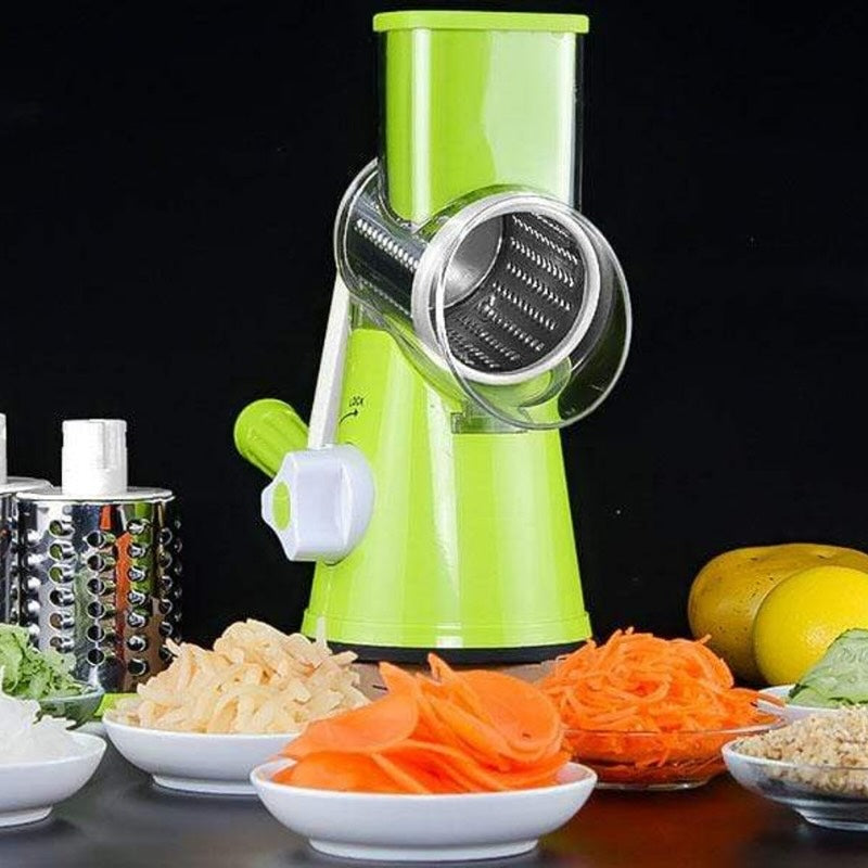 Multi-Functional Tabletop Drum Grater Manual Vegetable Cutter Slicer and Grater for Kitchen