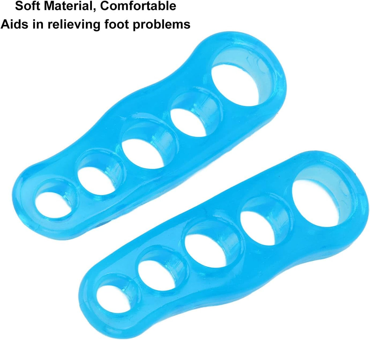 Reusable Gel Toe Separators & Straighteners for Hammer & Overlapping Toes - Unisex ( Random Color )