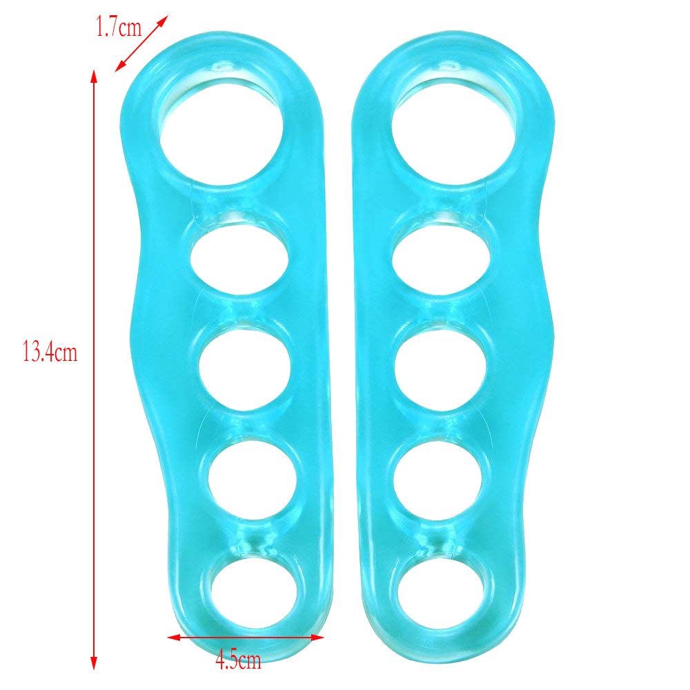Reusable Gel Toe Separators & Straighteners for Hammer & Overlapping Toes - Unisex ( Random Color )