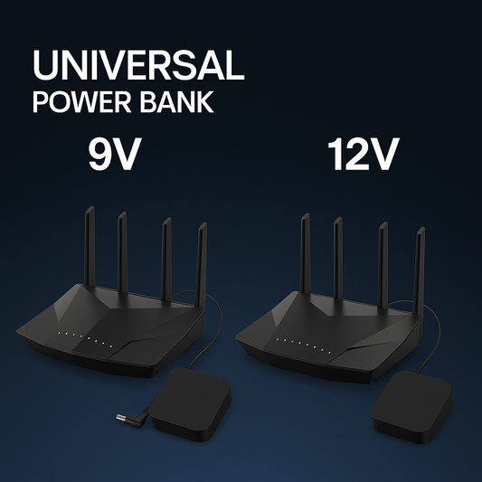Wifi Router Power Bank 20000 mAH – Reliable Backup Power for Seamless Internet Connectivity | Best Quality Power Bank For Wifi Router - Without Adapter ( Random Color ) - 12 Volt