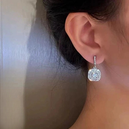 Crystal Earrings – Sparkling Dangle Earrings for Party & Everyday Wear - Earings For Girls ( PJT-990 ) - Golden
