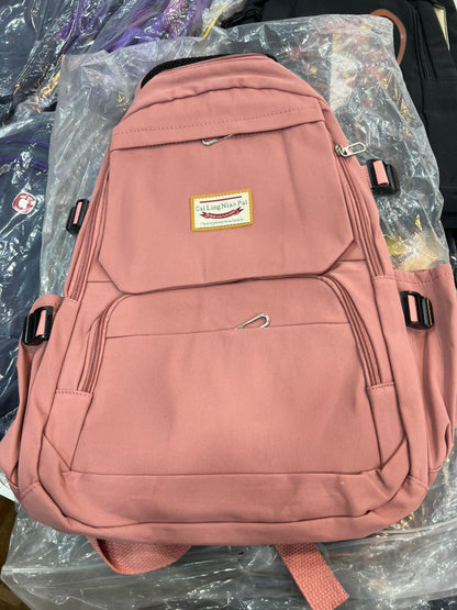 Korean Style School Bag | Large Capacity Nylon Backpack | Teenagers Girls Laptop Work School