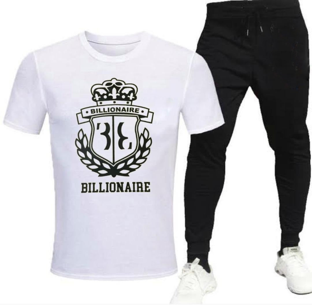 Premium Micro Men’s Tracksuit Billionaire Print – Comfortable Sportswear | Gym & Workout Suit