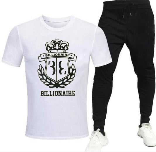 Premium Micro Men’s Tracksuit Billionaire Print – Comfortable Sportswear | Gym & Workout Suit