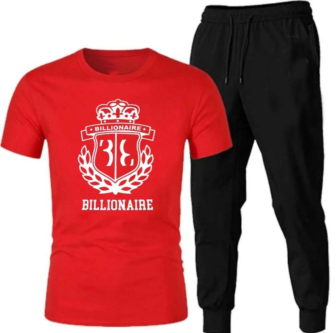 Premium Micro Men’s Tracksuit Billionaire Print – Comfortable Sportswear | Gym & Workout Suit