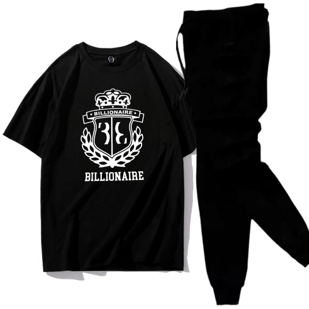Premium Micro Men’s Tracksuit Billionaire Print – Comfortable Sportswear | Gym & Workout Suit