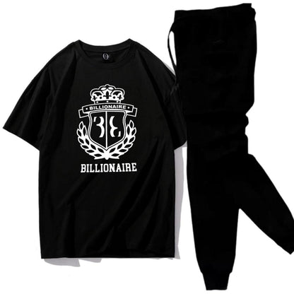 Premium Micro Men’s Tracksuit Billionaire Print – Comfortable Sportswear | Gym & Workout Suit