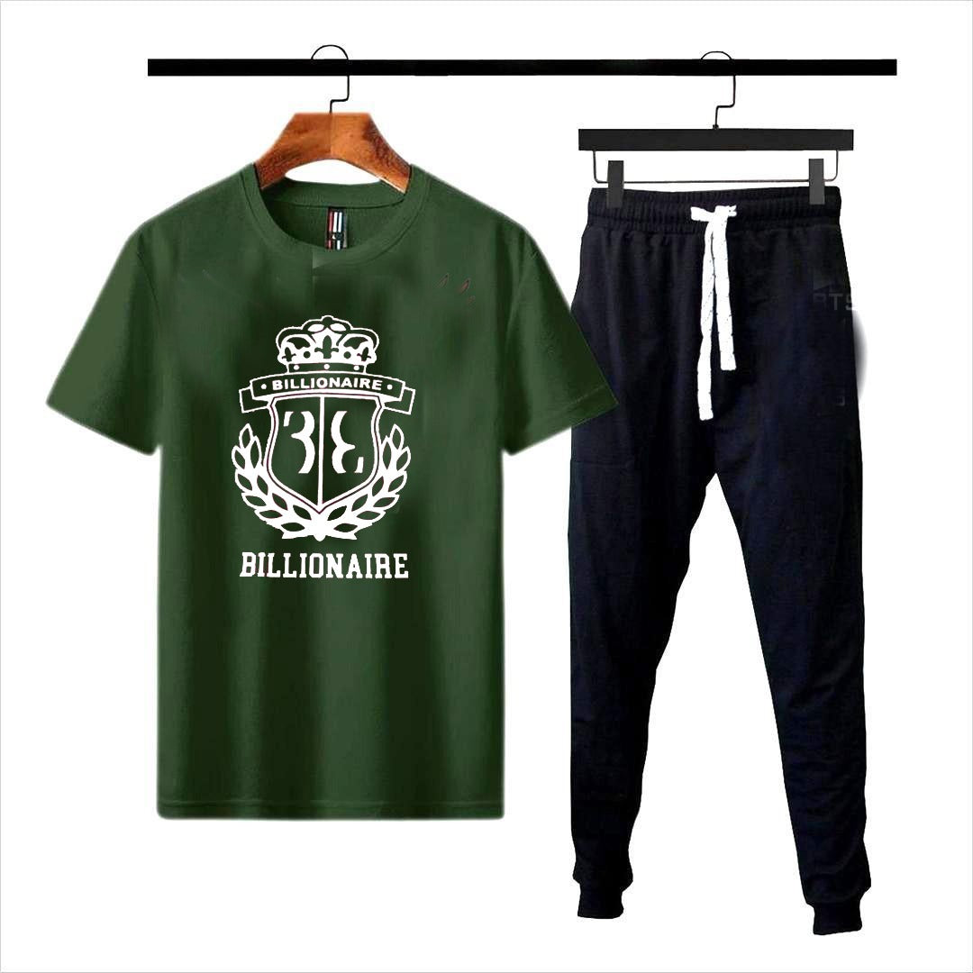 Premium Micro Men’s Tracksuit Billionaire Print – Comfortable Sportswear | Gym & Workout Suit