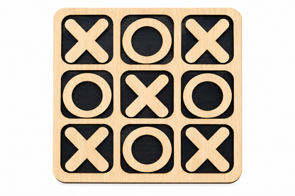 Wooden Tic Tac Toe Game - Educational Toy - Toys For kids and adult