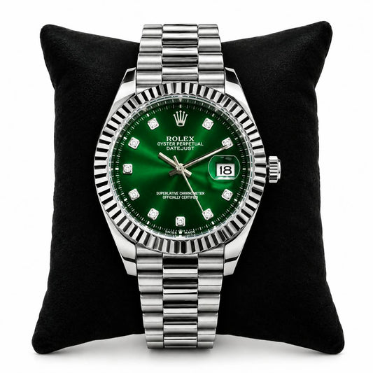 Rolex Style Oyster Perpetual Datejust Watch | Multiple Dial Colors | Formal & Casual Luxury Timepiece