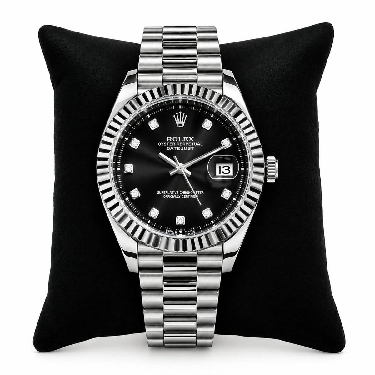 Rolex Style Oyster Perpetual Datejust Watch | Multiple Dial Colors | Formal & Casual Luxury Timepiece