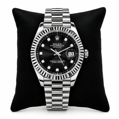 Rolex Style Oyster Perpetual Datejust Watch | Multiple Dial Colors | Formal & Casual Luxury Timepiece