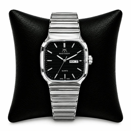 Elegant Men’s Wristwatch – Stylish Classic Design, Premium Look, Comfortable Everyday Wear, Fashionable Casual & Formal Watch for Men - Black