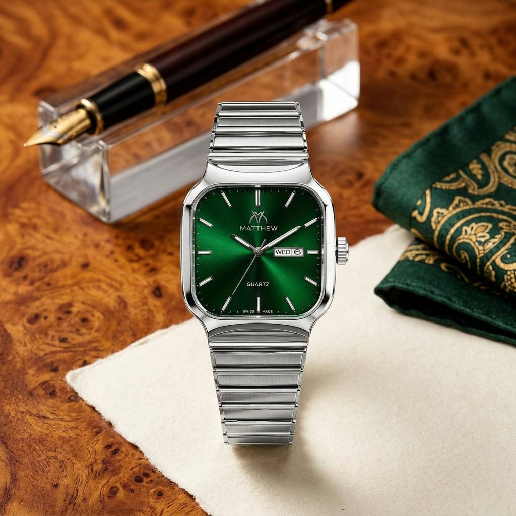 Elegant Men’s Wristwatch – Stylish Classic Design, Premium Look, Comfortable Everyday Wear, Fashionable Casual & Formal Watch for Men - Black