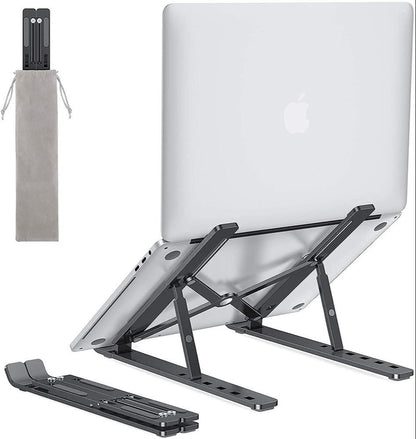Premium Plastic Laptop Stand – Lightweight & Durable Foldable Laptop Holder, Ergonomic Desk Stand for Laptop, Notebook & MacBook