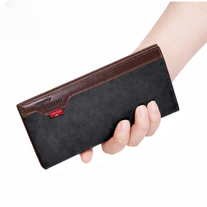 LB-522 – Signature Series Long Wallet | Stylish Unisex Holder - Black
