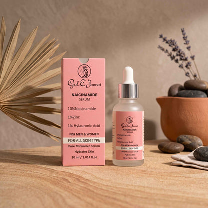 Niacinamide Serum | 10% Niacinamide + 1% Zinc + 1% Hyaluronic Acid |Pore Minimizer Face Serum | Hydrates Skin | ForMen & Women | All Skin Types - 30ml