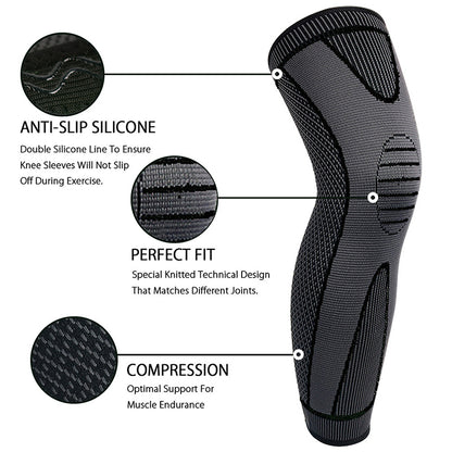 1 Pc Compression Knee Pads Support Sleeve Protector Elastic Kneepad