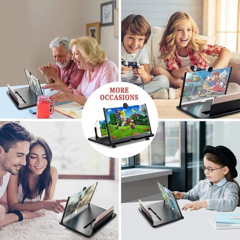 F3 Mobile Screen Magnifier | Enlarged Mobile Screen Amplifier & Eye Protection (Random Color)