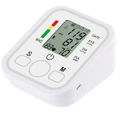 Digital Blood Pressure Monitor | Upper Arm Automatic BP Machine with Large LCD Display, Memory Storage & Voice Function for Home Monitoring