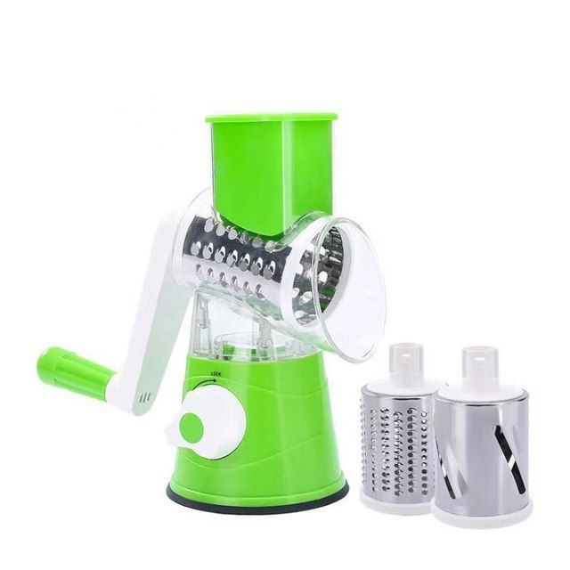 Multi-Functional Tabletop Drum Grater Manual Vegetable Cutter Slicer and Grater for Kitchen