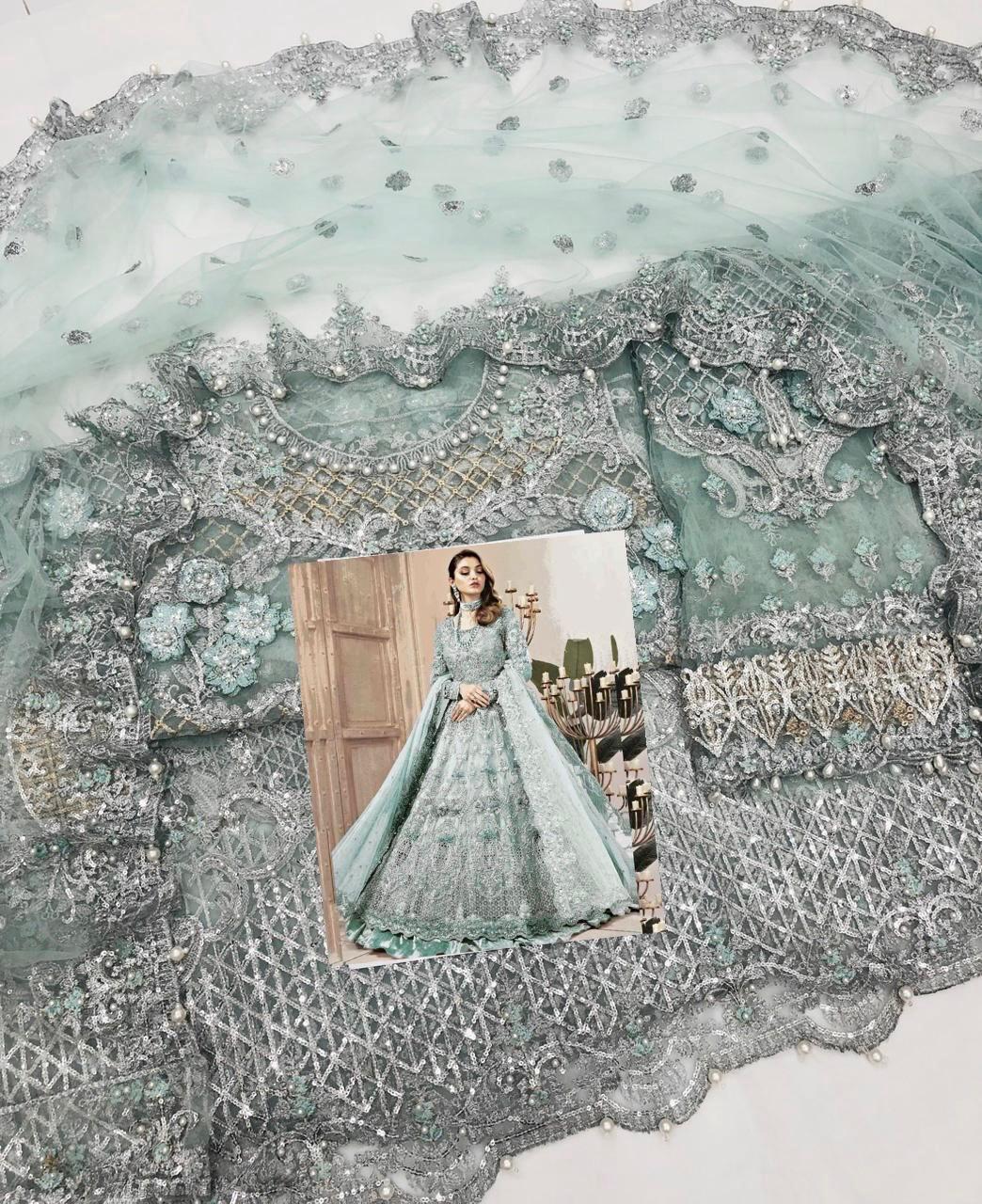 MariaB Couture MC-031 Vol. 5 Ready-to-Wear luxury collection is abloom with patterns and embroideries that are exquisitely fleur tine