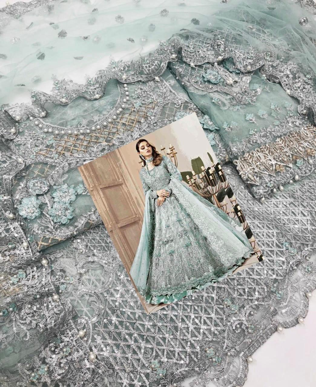 MariaB Couture MC-031 Vol. 5 Ready-to-Wear luxury collection is abloom with patterns and embroideries that are exquisitely fleur tine