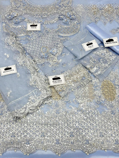 MariaB Couture MC-031 Vol. 5 Ready-to-Wear luxury collection is abloom with patterns and embroideries that are exquisitely fleur tine