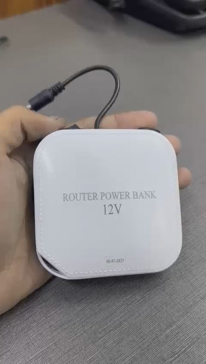 Wifi Router Power Bank 20000 mAH – Reliable Backup Power for Seamless Internet Connectivity | Best Quality Power Bank For Wifi Router - Without Adapter ( Random Color ) - 12 Volt