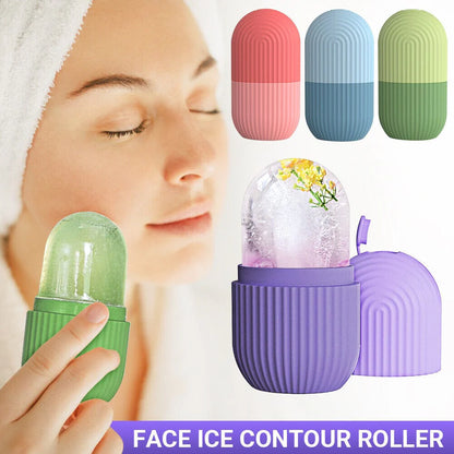 Reusable Facial Ice Roller for Face & Body | Shrinks Pores, Soothes Skin & Enhances Glow | Random Color