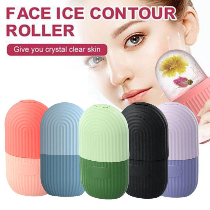 Reusable Facial Ice Roller for Face & Body | Shrinks Pores, Soothes Skin & Enhances Glow | Random Color